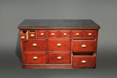 French Counter with Marble Top