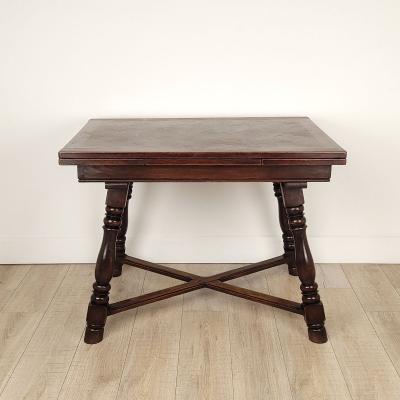 French Country Draw Leaf Table in Walnut circa 1880