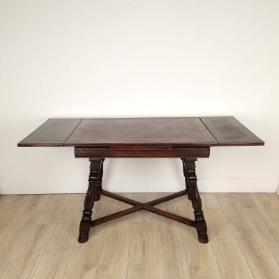 French Country Draw Leaf Table in Walnut circa 1880