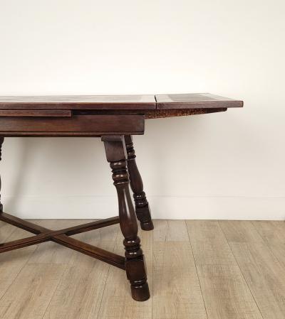 French Country Draw Leaf Table in Walnut circa 1880