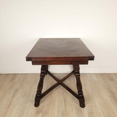French Country Draw Leaf Table in Walnut circa 1880