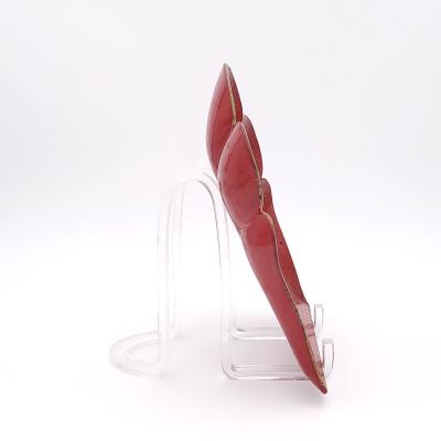 French Crumber with Gold Stars on Chinese Red Lacquer Background 19th Century