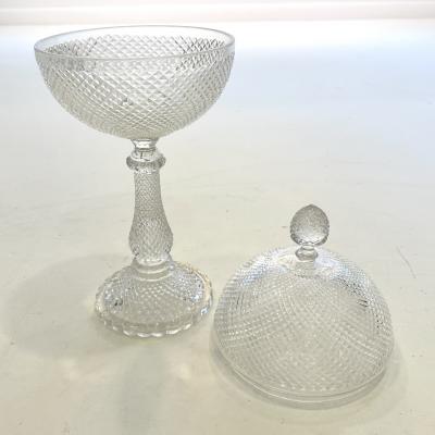 French Crystal Candy Bowl 1960s