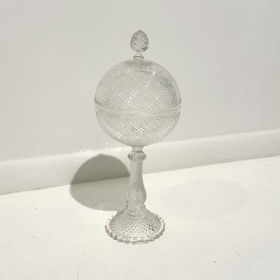 French Crystal Candy Bowl 1960s