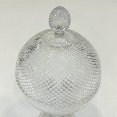 French Crystal Candy Bowl 1960s