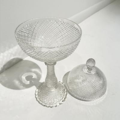 French Crystal Candy Bowl 1960s