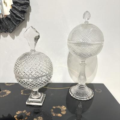 French Crystal Candy Bowl 1960s