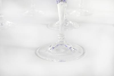 French Cut Crystal Barware Service for Eleven