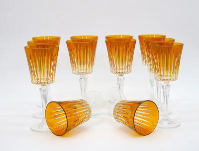 French Cut Crystal Tableware Wine Water Service