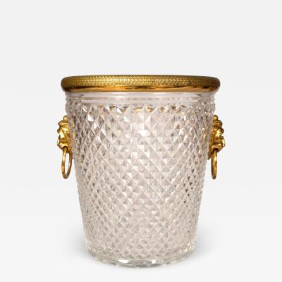 French Cut Glass Ice Bucket