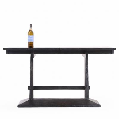 French Dark Cerused Oak Table or Desk C 1940