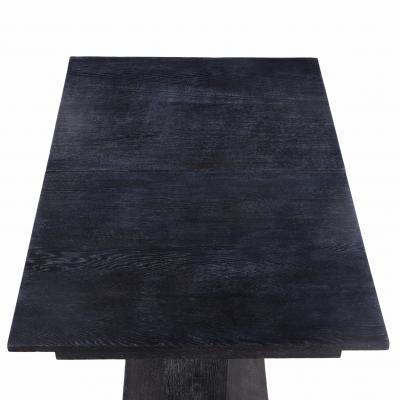 French Dark Cerused Oak Table or Desk C 1940
