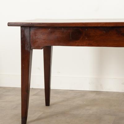 French Dark Walnut Farm Table