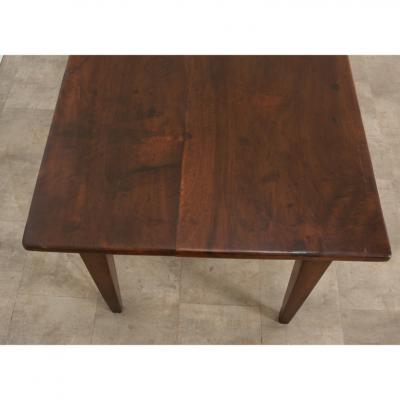 French Dark Walnut Farm Table