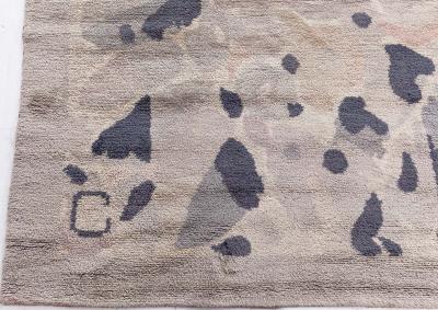 French Deco Art Nouveau Rug