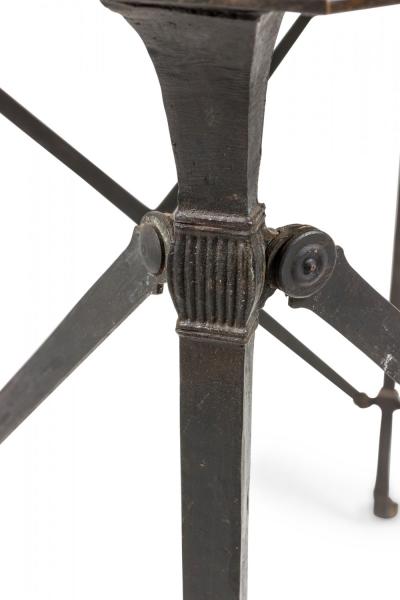 French Directoire Bronze Marble Top End Table