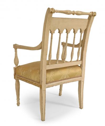 French Directoire Gilt Arm Chair