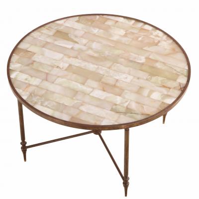 French Directoire Style Brass Coffee or End Table C 1950 