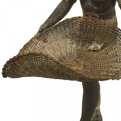 French Directoire Style Metal Figural Centerpiece