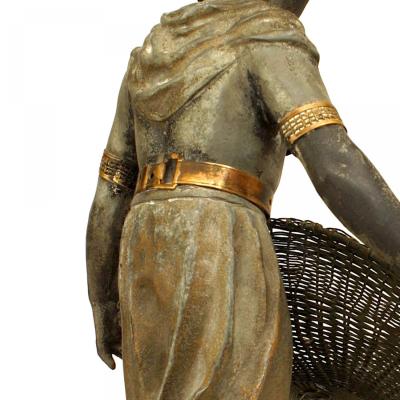 French Directoire Style Metal Figural Centerpiece