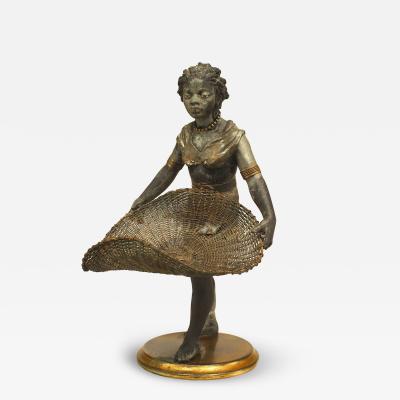 French Directoire Style Metal Figural Centerpiece
