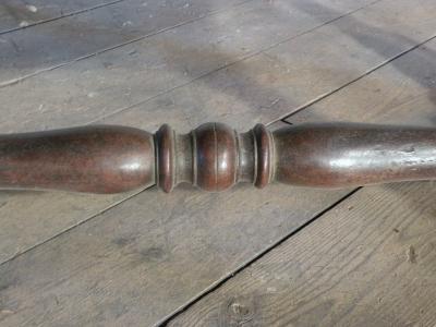 French Early 18th Century Baroque Walnut Bench Footstool