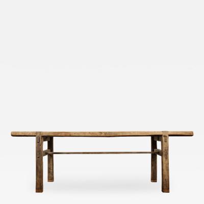 Bleached Reclaimed Elm Farmhouse Console Table Bleached Reclaimed Elm Farmhouse Console Table