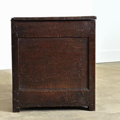 French Early 19th Century Carved Oak Coffer