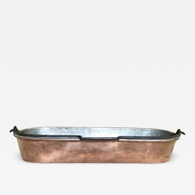 French Early 19th Century Copper Fish Pan