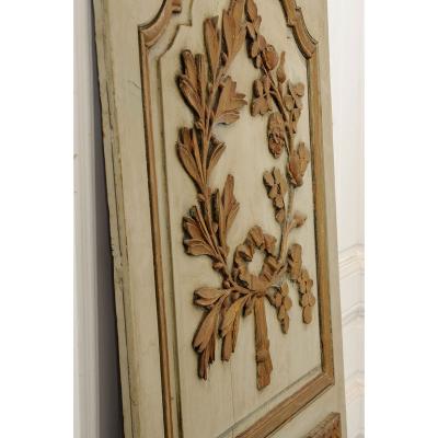 French Early 19th Century Painted and Gilt Trumeau