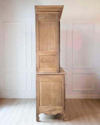 French Early 19th Century Provincial Oak Buffet Deux Corps