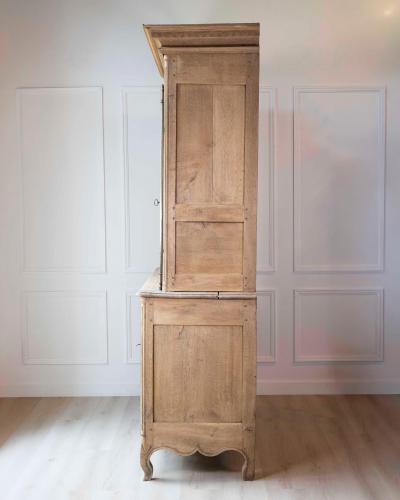 French Early 19th Century Provincial Oak Buffet Deux Corps