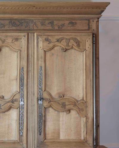 French Early 19th Century Provincial Oak Buffet Deux Corps