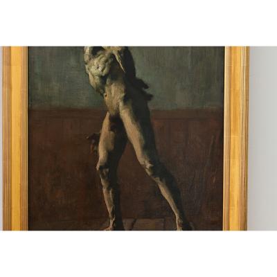 French Early 20th Century Male Nude by Didier Tourn 