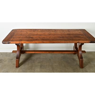 French Early 20th Century Pine Refectory Table