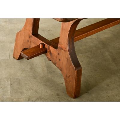 French Early 20th Century Pine Refectory Table