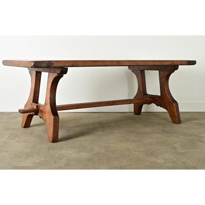 French Early 20th Century Pine Refectory Table