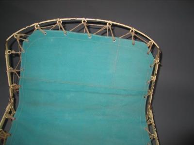 French Early Modern Style Fully Adjustable Campaign Daybed or Chaise Longue