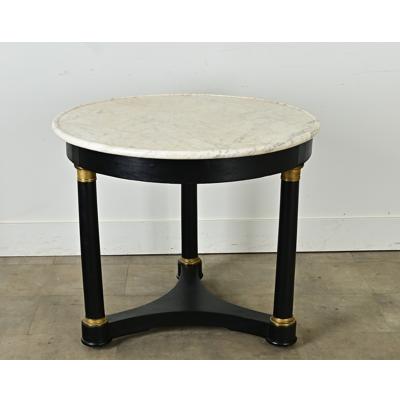 French Ebonized Empire Gueridon