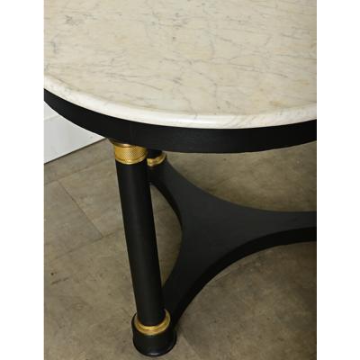 French Ebonized Empire Gueridon