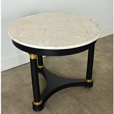 French Ebonized Empire Gueridon