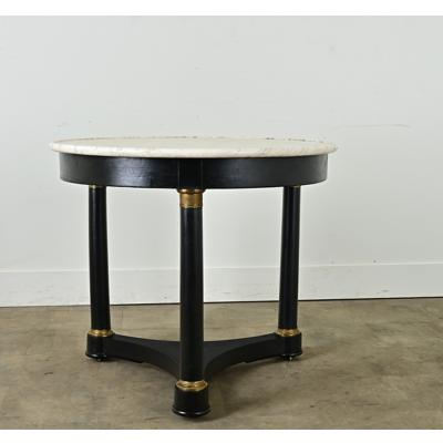 French Ebonized Empire Gueridon