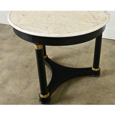 French Ebonized Empire Gueridon