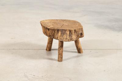 French Elm Side Table