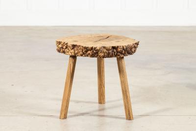 French Elm Side Table