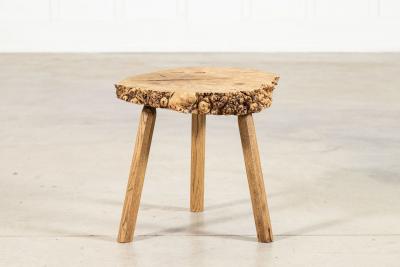 French Elm Side Table