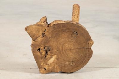 French Elm Side Table