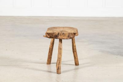 French Elm Side Table