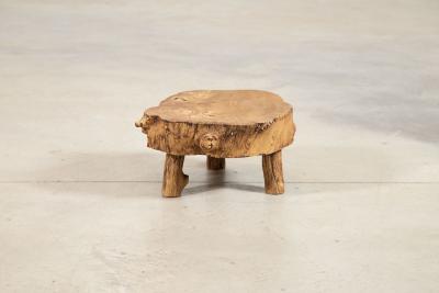 French Elm Side Table