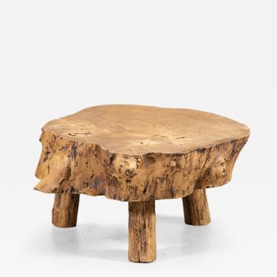 French Elm Side Table
